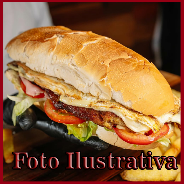 Lomo en pan francés común